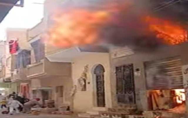 وفاة طفل واختناق سيدة في حريق بمنزل بالفيوم