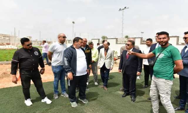 محافظ الدقهلية يتفقد أعمال المرحلة الأولى بنادى المنصورة الرياضى فرع جمصة