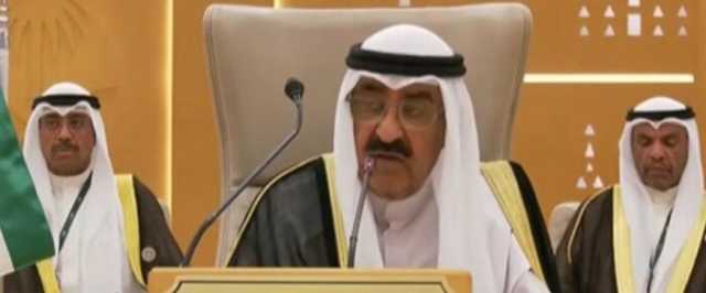 أمير الكويت: نؤكد ضرورة قيام الدولة الفلسطينية بناءً على المبادرة العربية للسلام