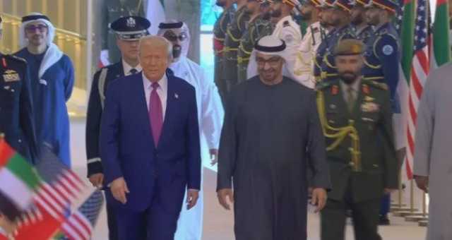 ترامب يصل الإمارات فى ثالث محطات جولته الخليجية
