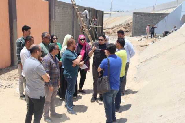 نائب محافظ بني سويف يتفقد التشطيبات النهائية بمُجمّع مواقف سيارات عدلي منصور