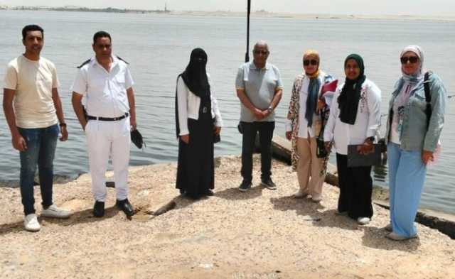 استمرار الحملات التفتيشية على المنشآت المطلة على بحيرة التمساح بالإسماعيلية
