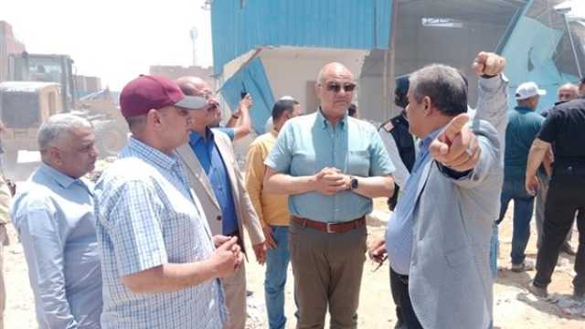 حملة مكبرة لإزالة التعديات على أملاك الدولة والأراضي الزراعية بالقليوبية