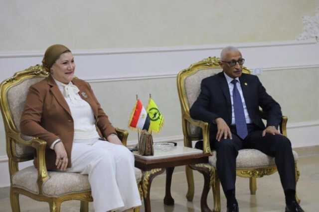 «السنباطى» تلتقي محافظ شمال سيناء لبحث سبل التعاون لحماية ودعم حقوق الطفل