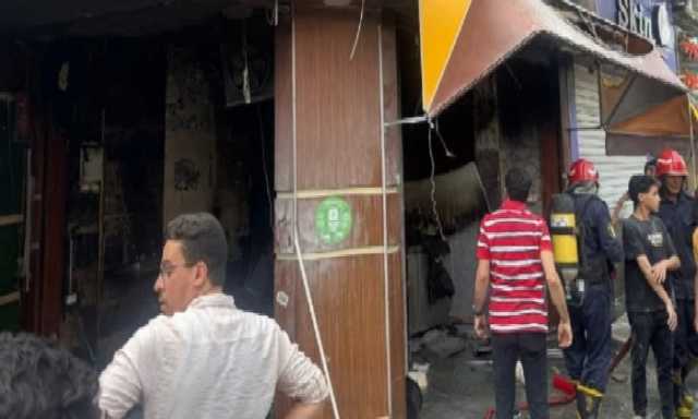 بالأسماء.. إصابة 5 أشخاص في حريق مطعم شهير بالفيوم