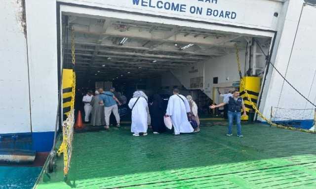 مغادرة 1289 حاجًا.. ميناء نويبع يواصل جهوده في تفويج حجاج البر