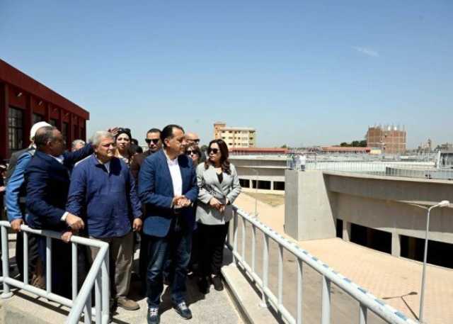رئيس الوزراء يتفقد محطة مياه المرشحة الملاحية الجديدة بطنطا