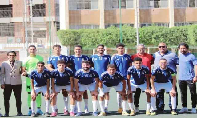 صعود منتخب جامعة سوهاج لكرة القدم للمستوى الأول بعد فوزه على السادات في دورة الشهيد الرفاعي 52