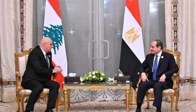 عاجل| الرئيس السيسي: موقف مصر ثابت في دعم لبنان ويجب انسحاب إسرائيل من كل أراضيه