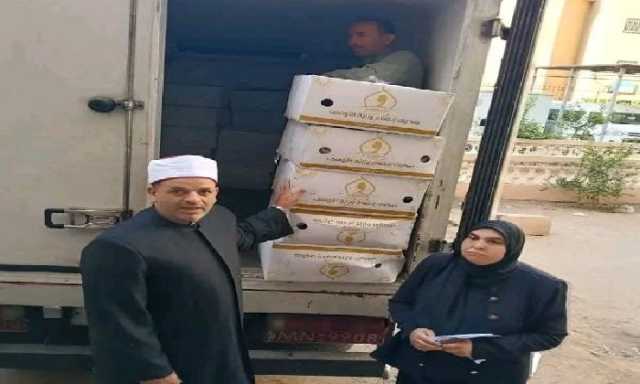توزيع 2 طن لحوم من مشروع لحوم صكوك الإطعام على الأسر الأولى بالرعاية بالشرقية