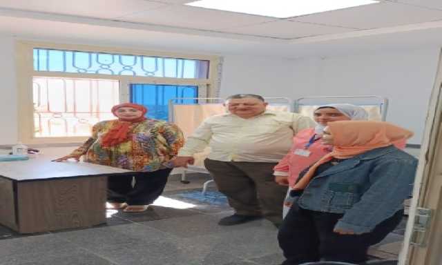 مدير الطب الوقائى بالدقهلية يتابع تجهيز العيادة الخارجية بمنطقة الشيخ زايد فى جمصة