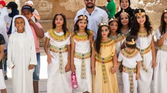 الزي الفرعوني المصري يزين احتفال عيد الاستقلال في جامعة العلوم التطبيقية بالأردن