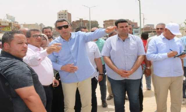 محافظ السويس يتفقد مشروع تطوير مدينة السادات بحي الأربعين
