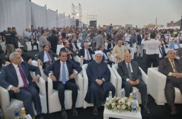 الآلاف يشاركون فى المؤتمر الشعبي لحزب الجبهة الوطنية بمركز أبوحماد بالشرقية