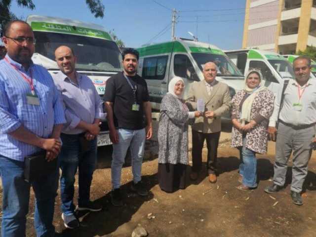 مدير الصحة بالقليوبية يتفقد أعمال القافلة الطبية المجانية بقرية طحلة ببنها