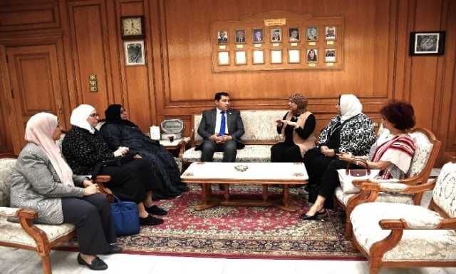 جامعة حلوان تستقبل وفد البورد العربي للتمريض لدعم تطوير المهنة إقليميًا