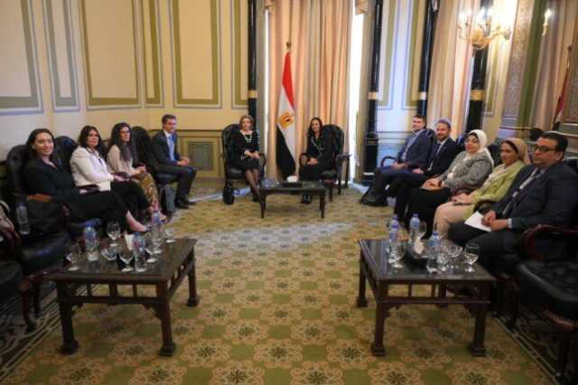 وزيرة التضامن تلتقي المديرة الإقليمية للتنمية البشرية بالبنك الدولي