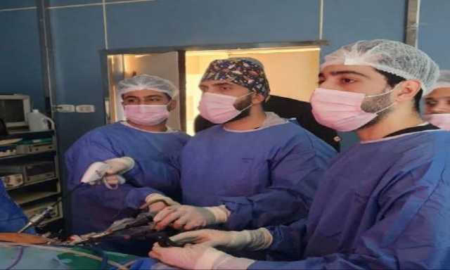 استئصال جذري لكلى مريض مصاب بورم خبيث بمستشفى مبرة المحلة باستخدام المنظار الجراحي