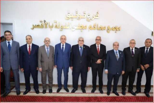 رئيس مجلس الدولة يفتتح مكتب توثيق الشهر العقاري بمجمع المحاكم بالأقصر
