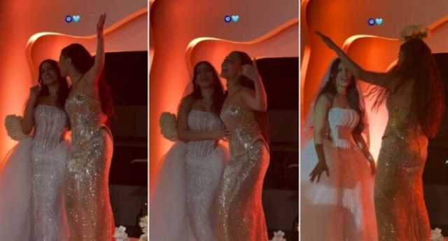 مايان السيد تشعل السوشيال ميديا برقصها في حفل زفاف شقيقتها