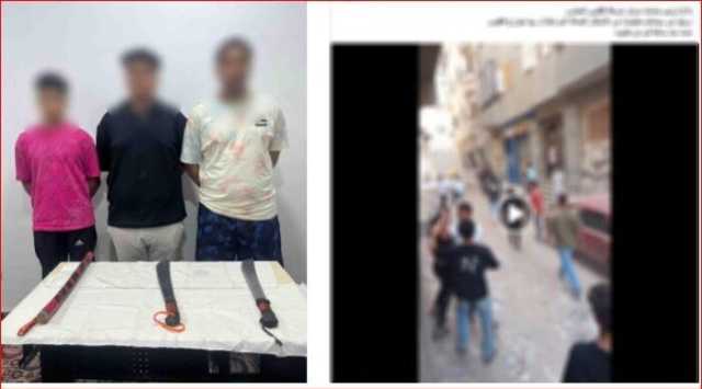 مشاجرة بـ العصا الخشبية.. وفيديو الـ «فيس بوك» يسقط المتهمين