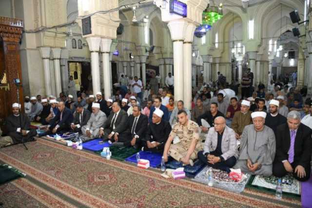 محافظ قنا يشهد احتفالية العام الهجري الجديد بمسجد سيدي عبد الرحيم القنائي