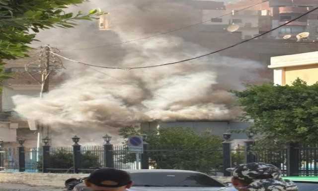 اندلاع حريق في كشك كهرباء بمنطقة مجمع المصالح بالمنوفية