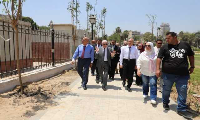 مستشار الجمهورية يتفقد أعمال تطوير منطقة القاهرة الخديوية