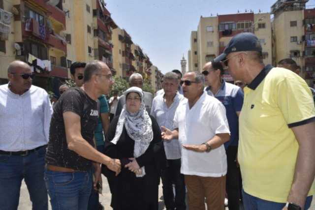 محافظ بورسعيد يتابع ميدانيًا أعمال تطوير منطقة الصفوة بحي الزهور