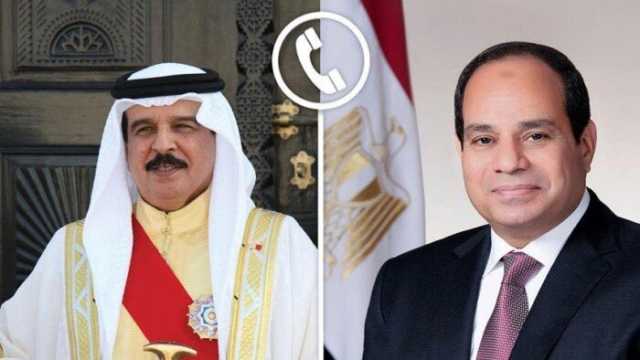 السيسي يتلقى اتصالا هاتفيا من ملك البحرين لبحث مستجدات الأوضاع الإقليمية
