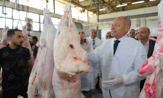 محافظ القاهرة يتفقد مجزر 15 مايو للاطمئنان على استعداداته لاستقبال عيد الأضحى