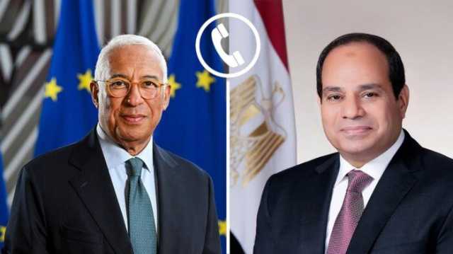 الرئيس السيسي يبحث هاتفيًا مع رئيس المجلس الأوروبي مستجدات القضايا الإقليمية