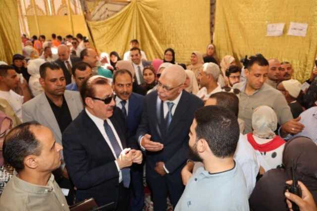 محافظ المنوفية ورئيس الجامعة يدشنان القافلة الطبية المتكاملة بمنشأة سلطان