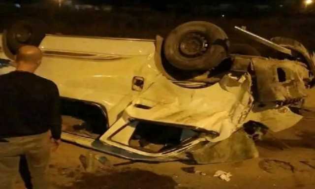 بالأسماء.. 11مُصابًا في حادث تصادم سيارتين بزارعي البحيرة