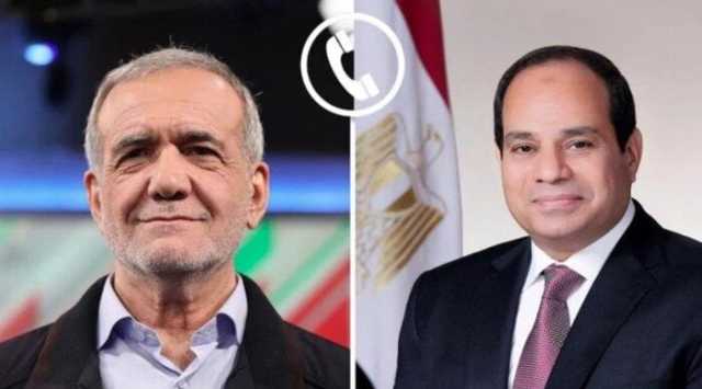 «الرئيس السيسي» يؤكد لـ نظيره الإيراني رفض مصر الكامل للتصعيد الإسرائيلي ضد إيران