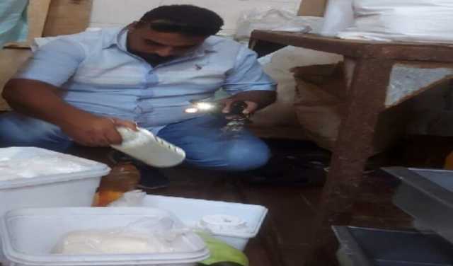 ضبط وإعدام 2 طن أغذية فاسدة وغلق مصنع ألبان غير مرخص بالشرقية