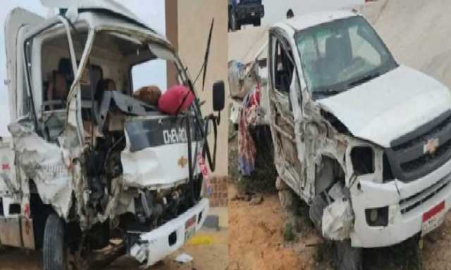 ارتفاع عدد ضحايا حادث الطريق الصحراوي بالبحيرة لـ 4 وفيات و14مصابًا