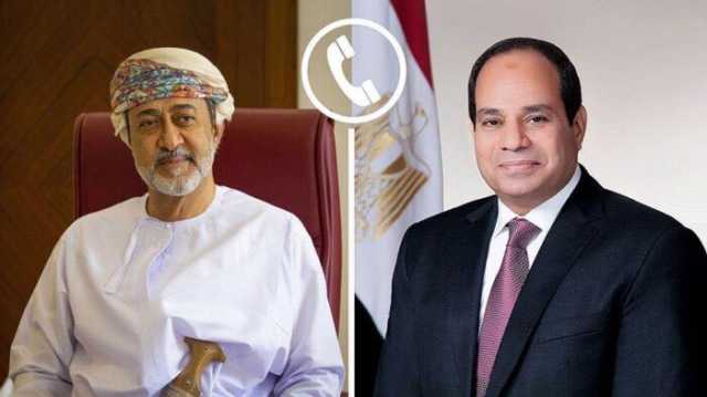 الرئيس السيسي يؤكد لسلطان عمان أهمية وقف التصعيد الجاري بين إسرائيل وإيران