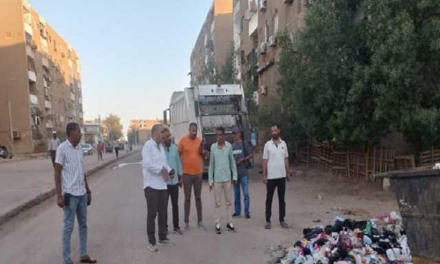 رفع 250 طن قمامة من المحمودية بأسوان في يوم واحد