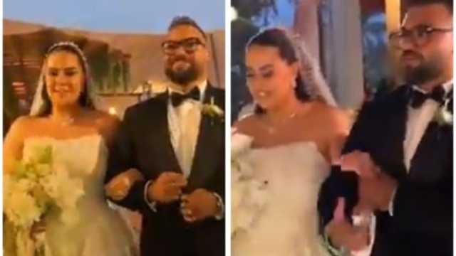 اللقطات الأولى من حفل زفاف ابنة الإعلامية مفيدة شيحة