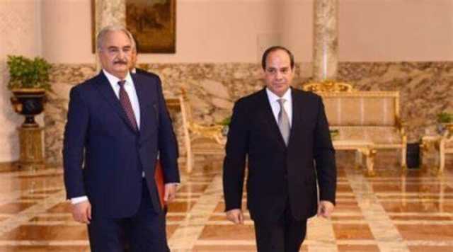 الرئيس السيسي يستقبل المشير خليفة حفتر القائد العام للجيش الوطني الليبي