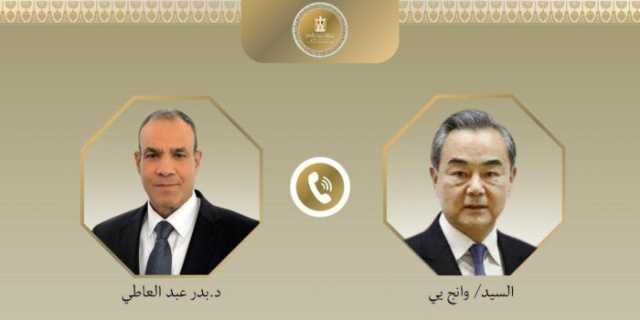 اتصال هاتفي بين وزير الخارجية والهجرة ونظيره الصيني