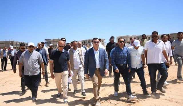 وزير الإسكان يتفقد مشروع بحيرات نيو مارينا والطرق والمداخل بـ مارينا الساحل الشمالي