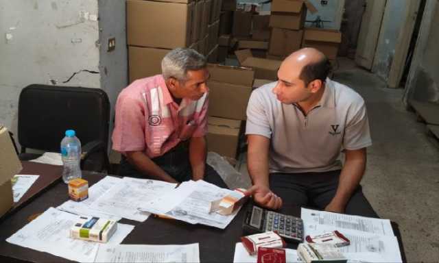 ضبط 35 ألف عبوة أدوية بشرية مجهولة المصدر داخل مخزن بطنطا