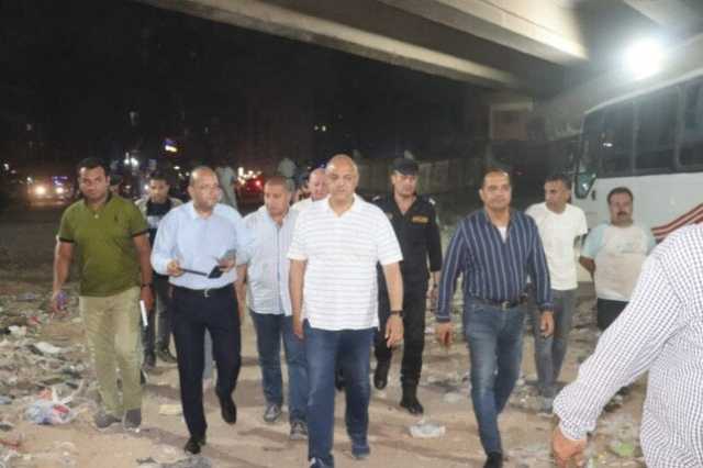 محافظ القليوبية يتابع أعمال النظافة ورفع الإشغالات بالخصوص