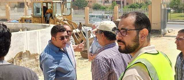 رئيس جهاز العبور يتابع مشروعات تطوير الطرق الرئيسية بالمدينة