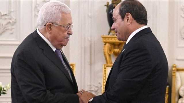 محمود عباس يثمن نداء الرئيس السيسي لوقف الحرب في غزة