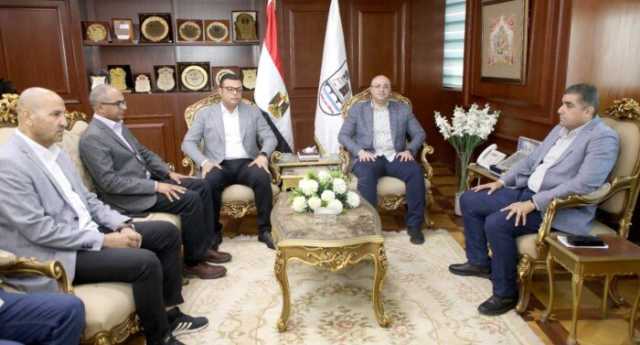 محافظ بني سويف يستقبل وزير الإسكان والمرافق