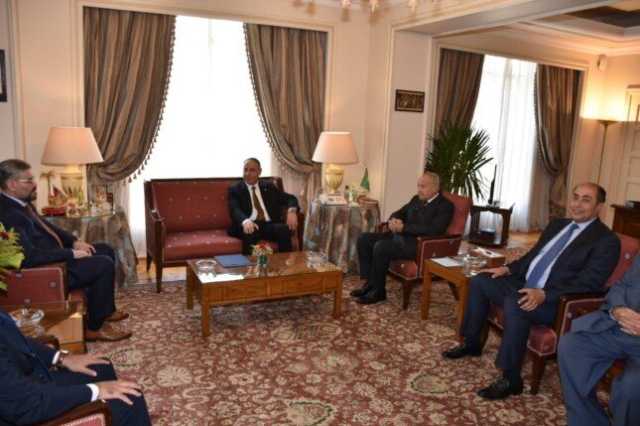 أحمد أبو الغيط يستقبل وزير الخارجية المكلف بدولة ليبيا