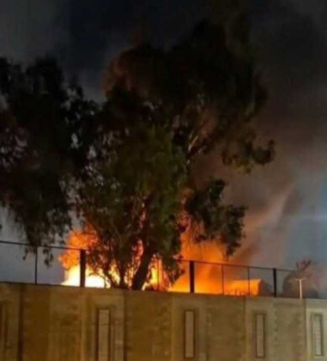 اندلاع حريق فى ورشة للسكة الحديد بمدينة الزقازيق بالشرقية.. فيديو